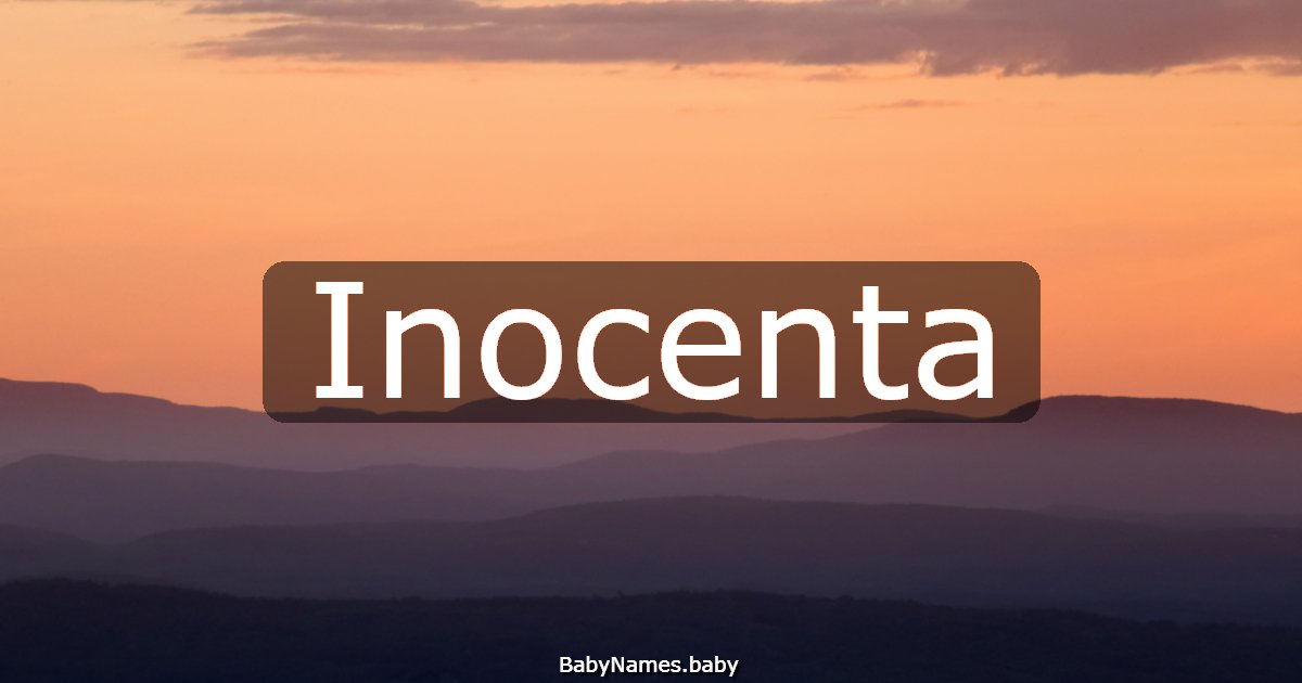 Inocenta