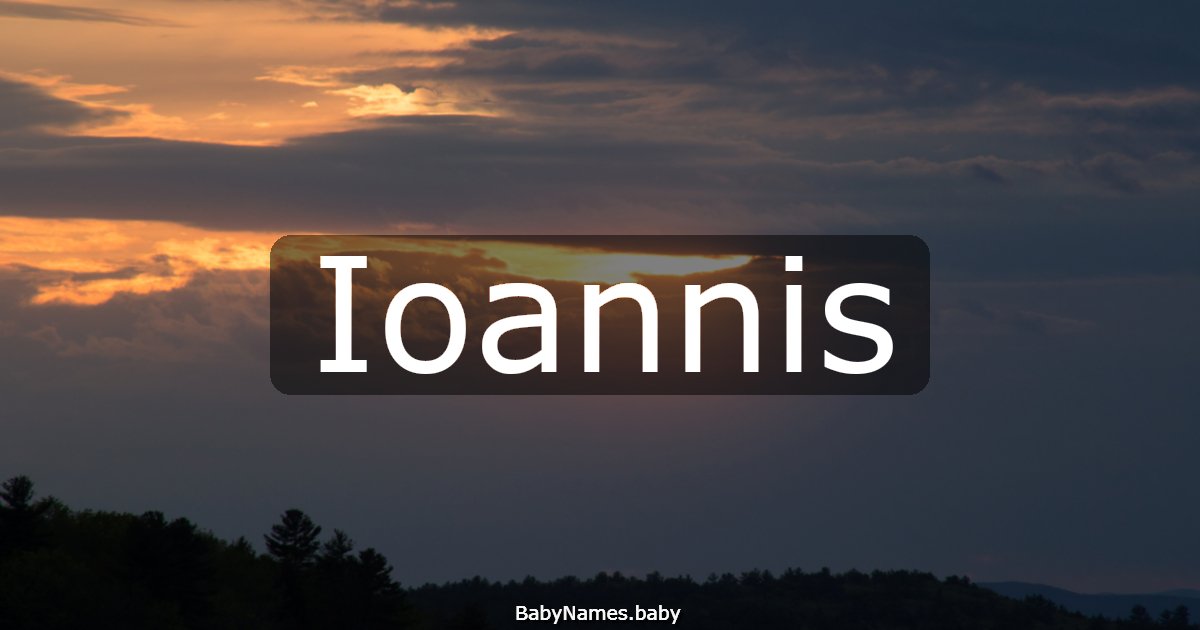 Ioannis