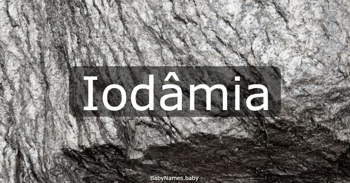 Iodâmia