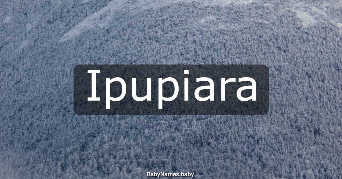Ipupiara