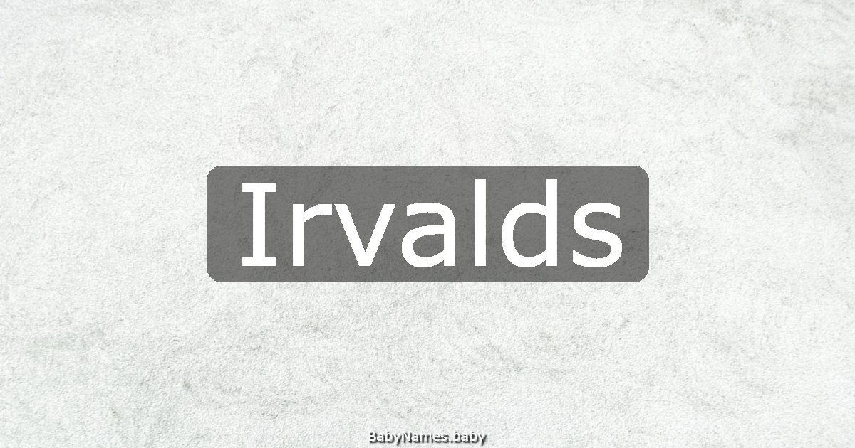 Irvalds