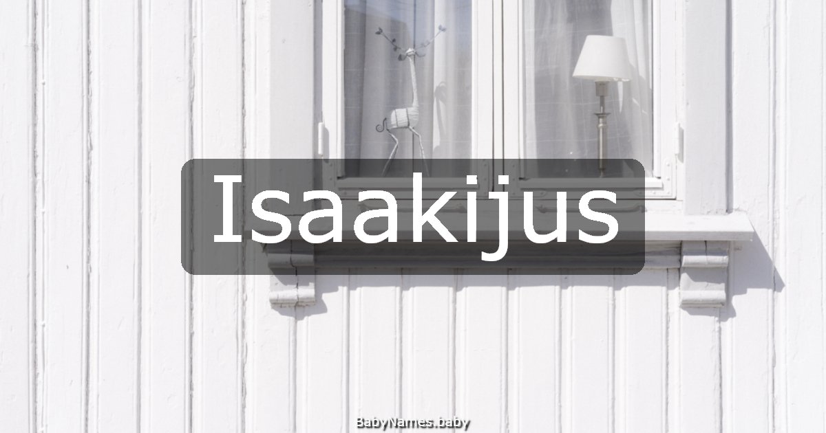 Isaakijus