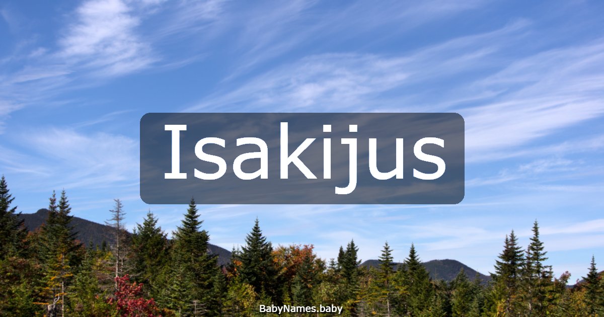 Isakijus