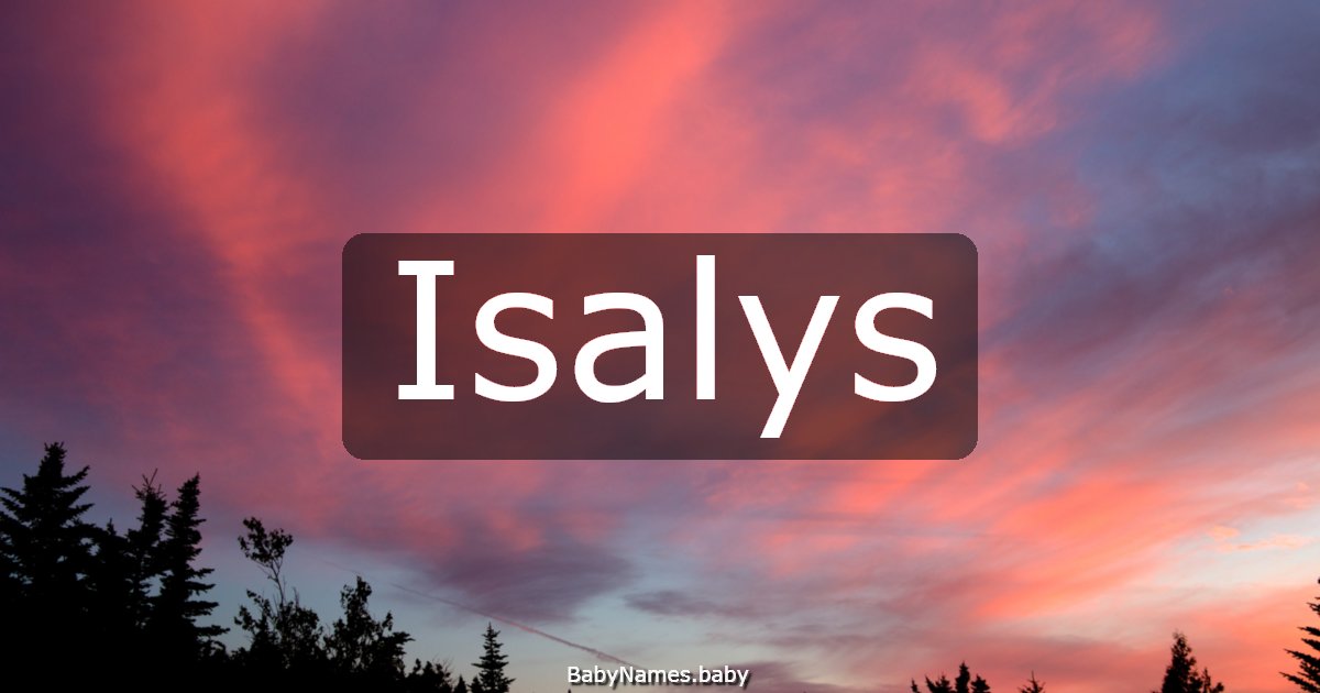 Isalys