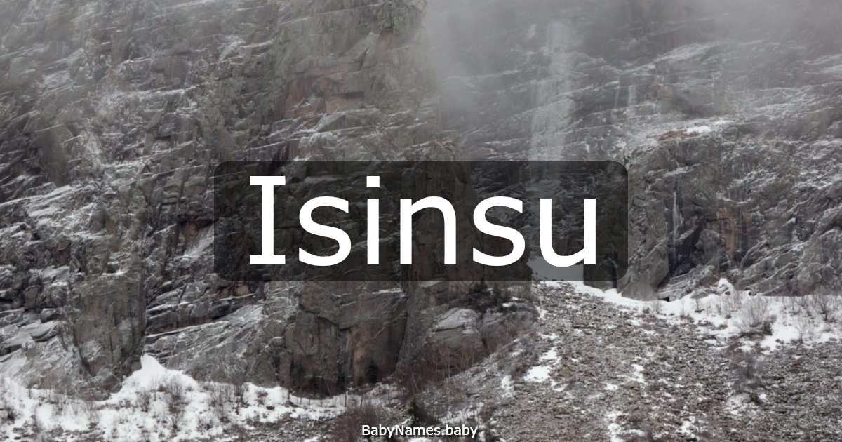 Isinsu