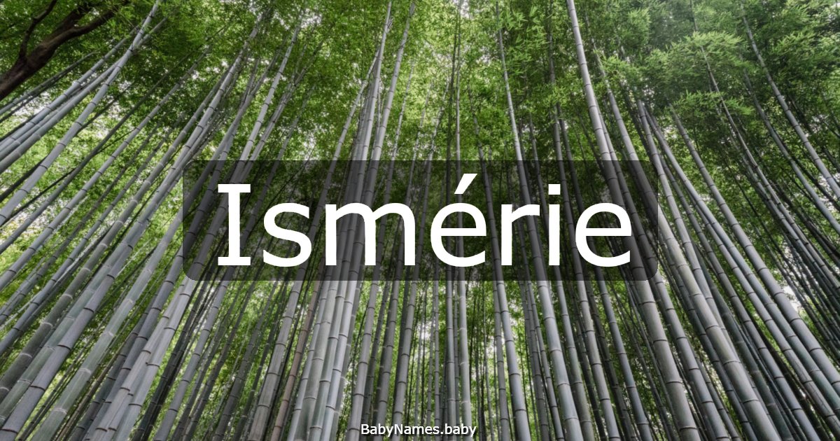 Ismérie
