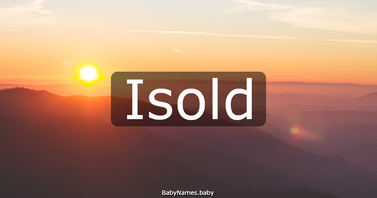 Isold