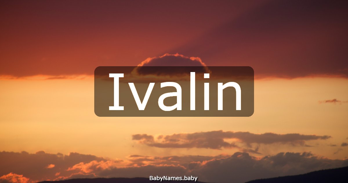 Ivalin