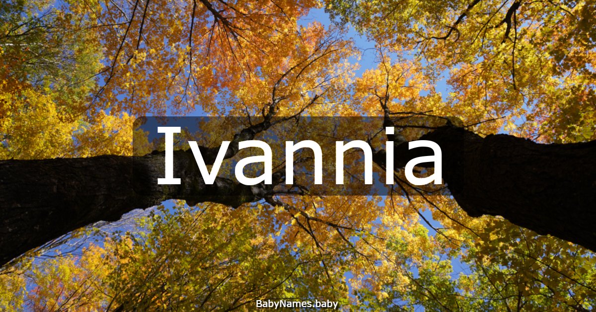 Ivannia