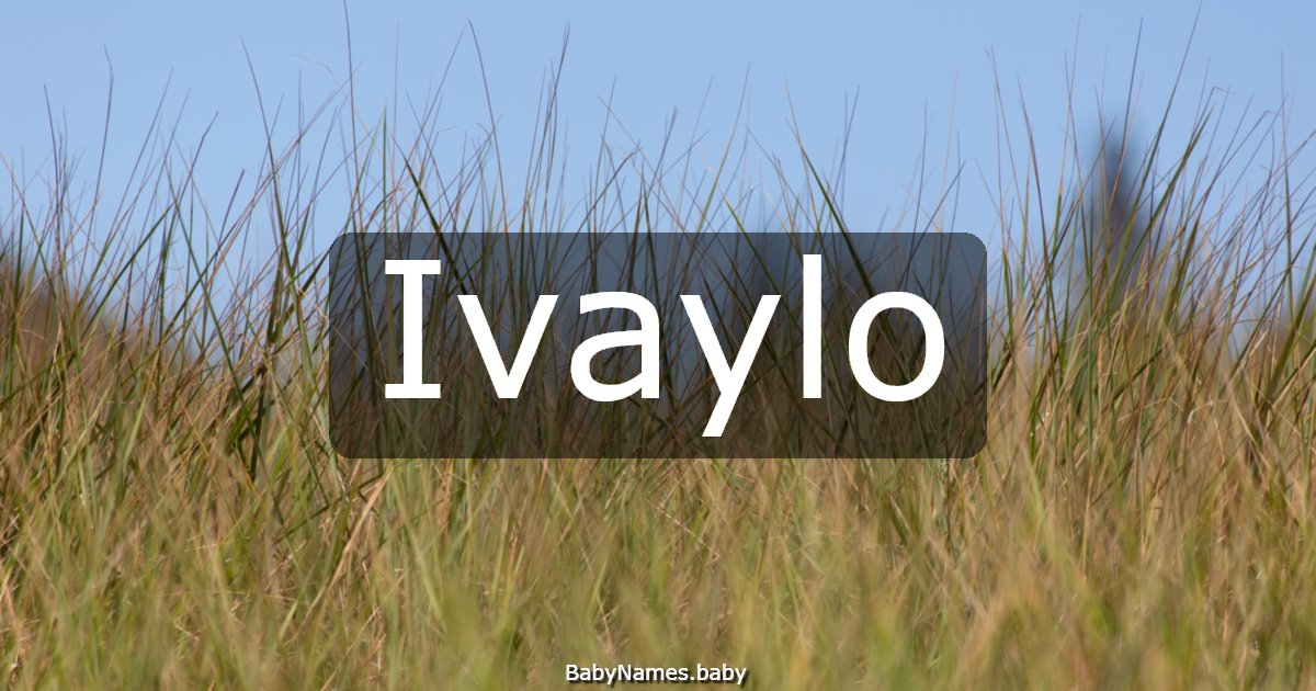 Ivaylo