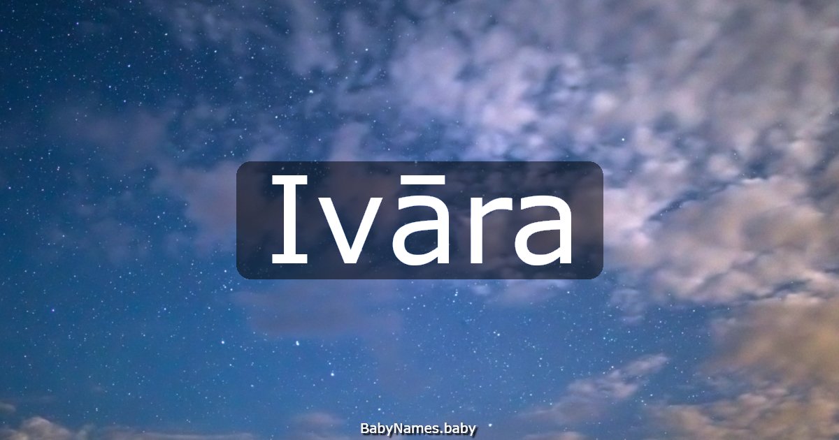 Ivāra
