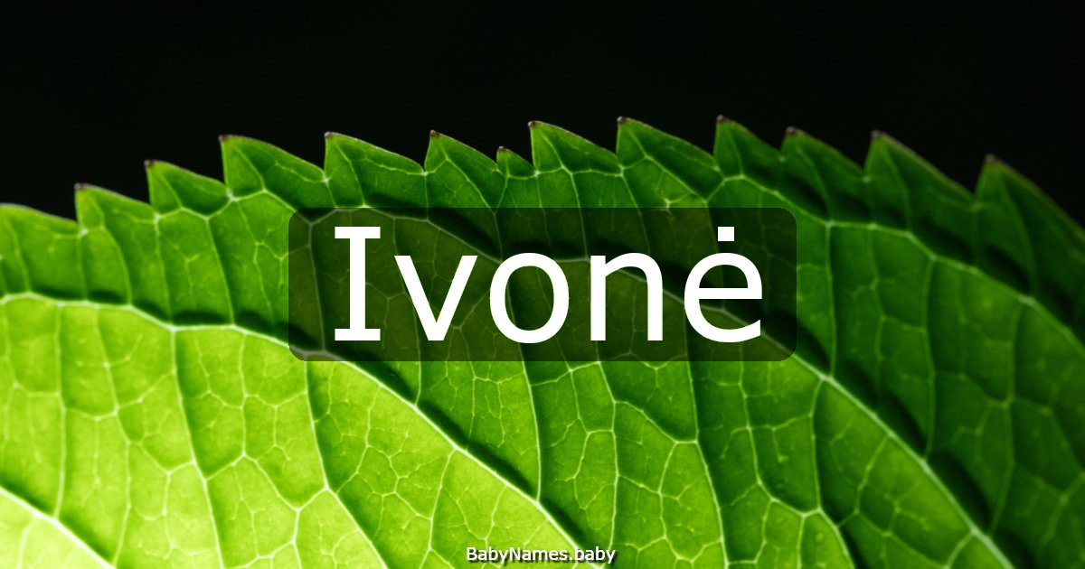 Ivonė