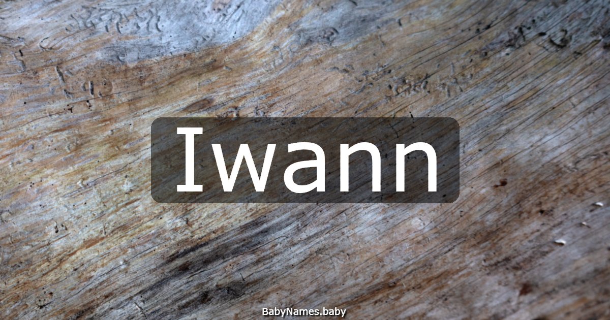 Iwann
