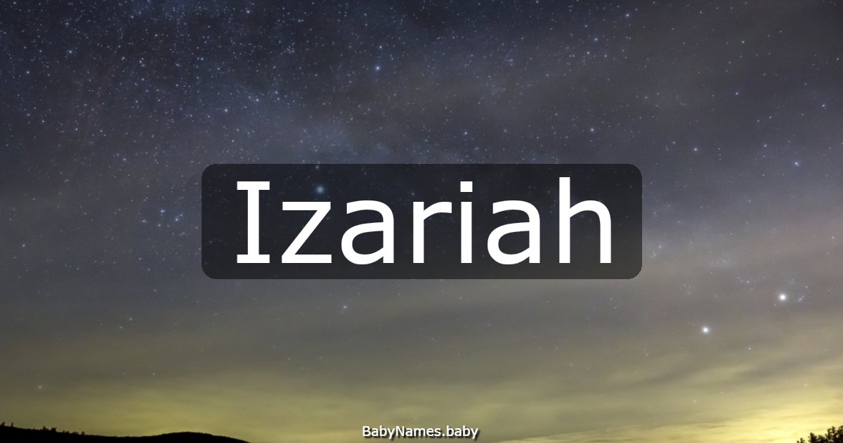 Izariah