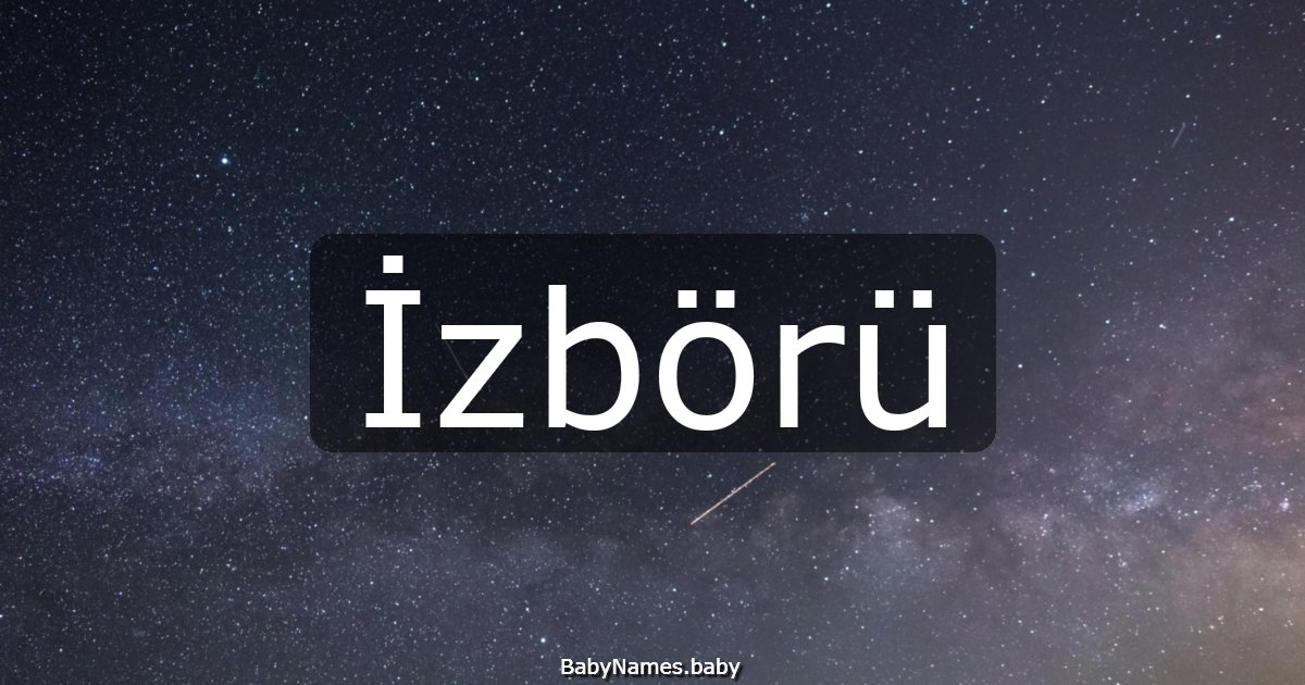 İzbörü