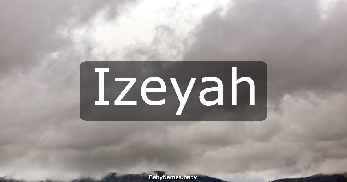 Izeyah