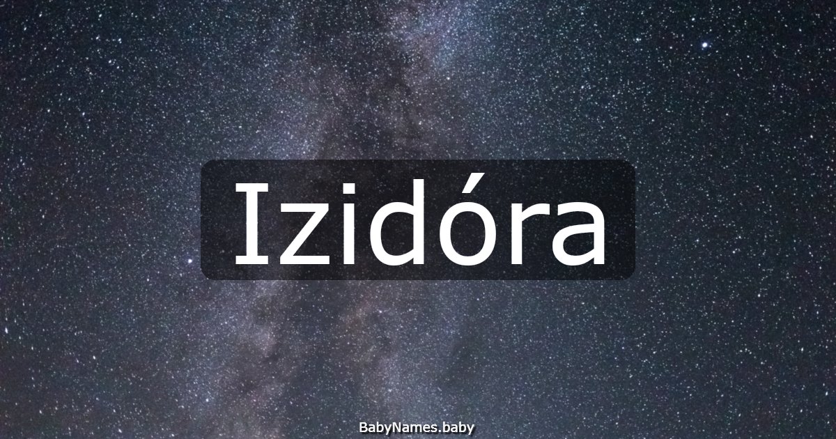 Izidóra
