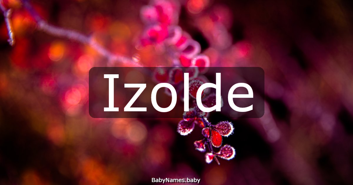 Izolde