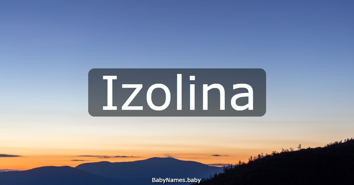 Izolina
