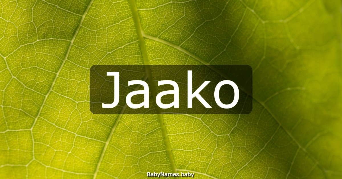 Jaako