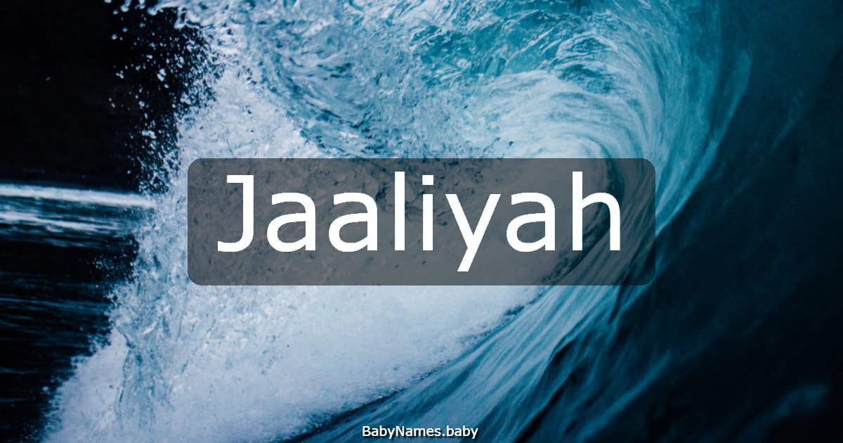 Jaaliyah
