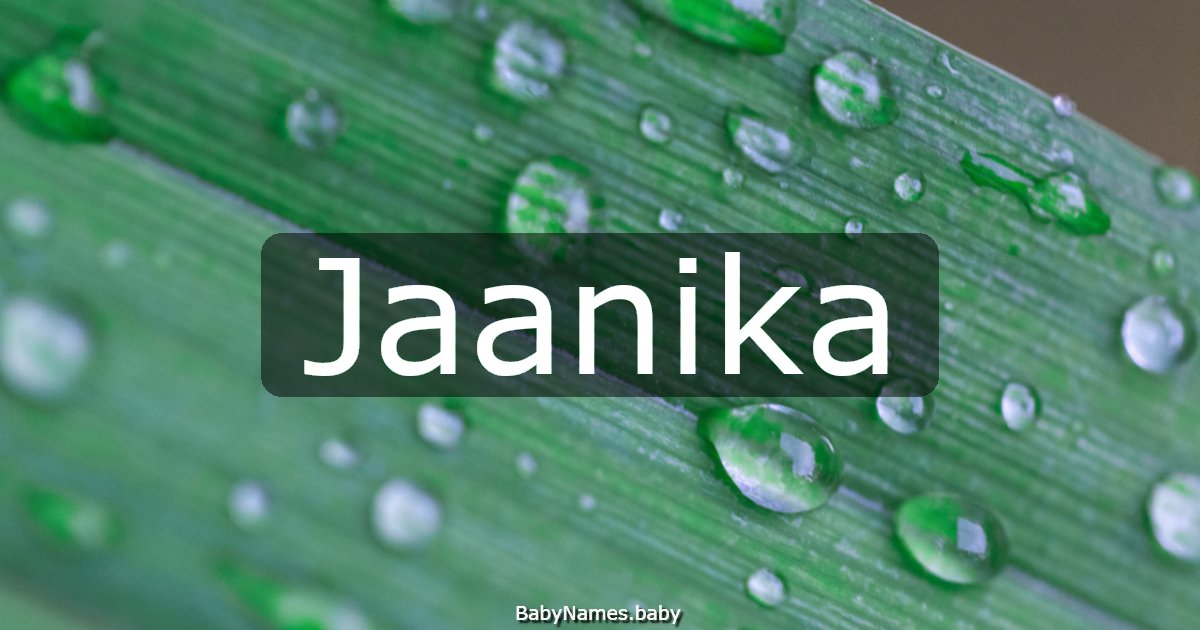 Jaanika