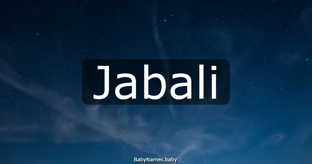 Jabali