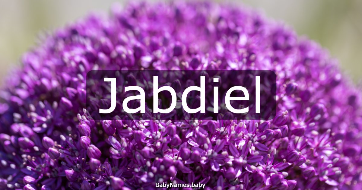 Jabdiel