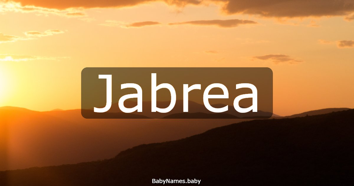 Jabrea