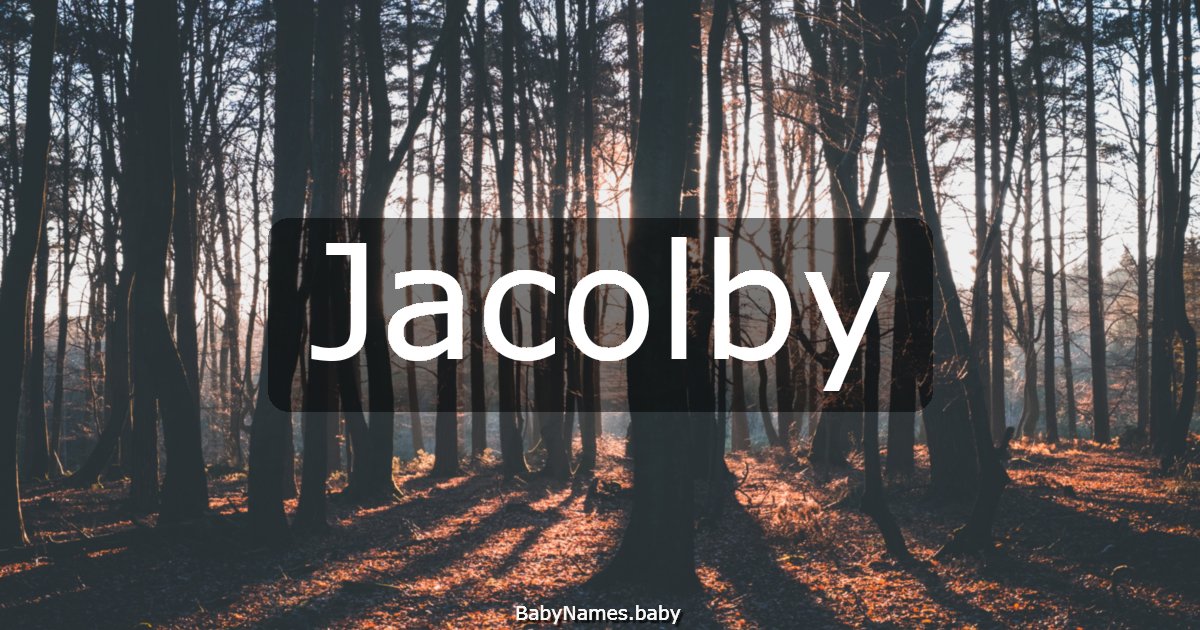 Jacolby