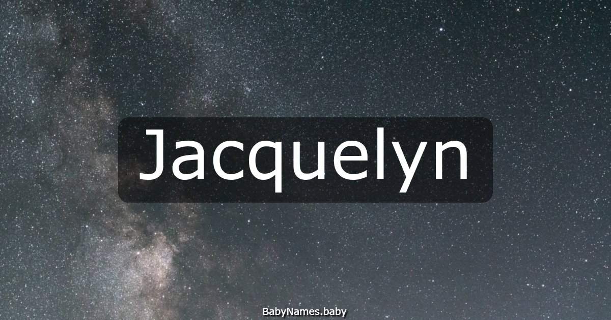 Jacquelyn