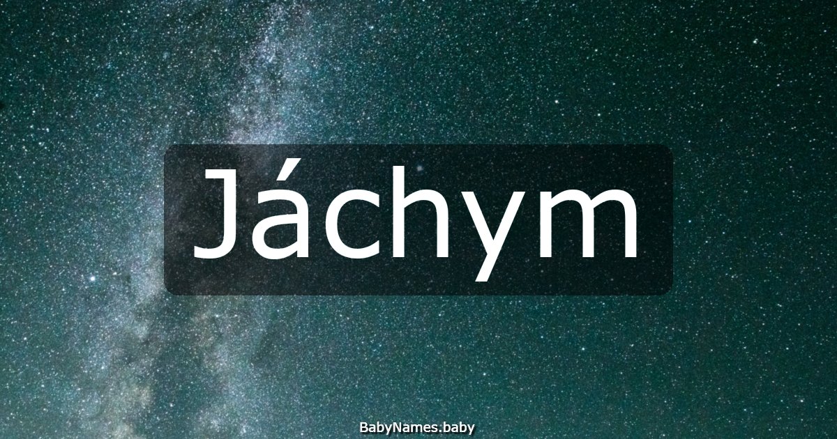 Jáchym