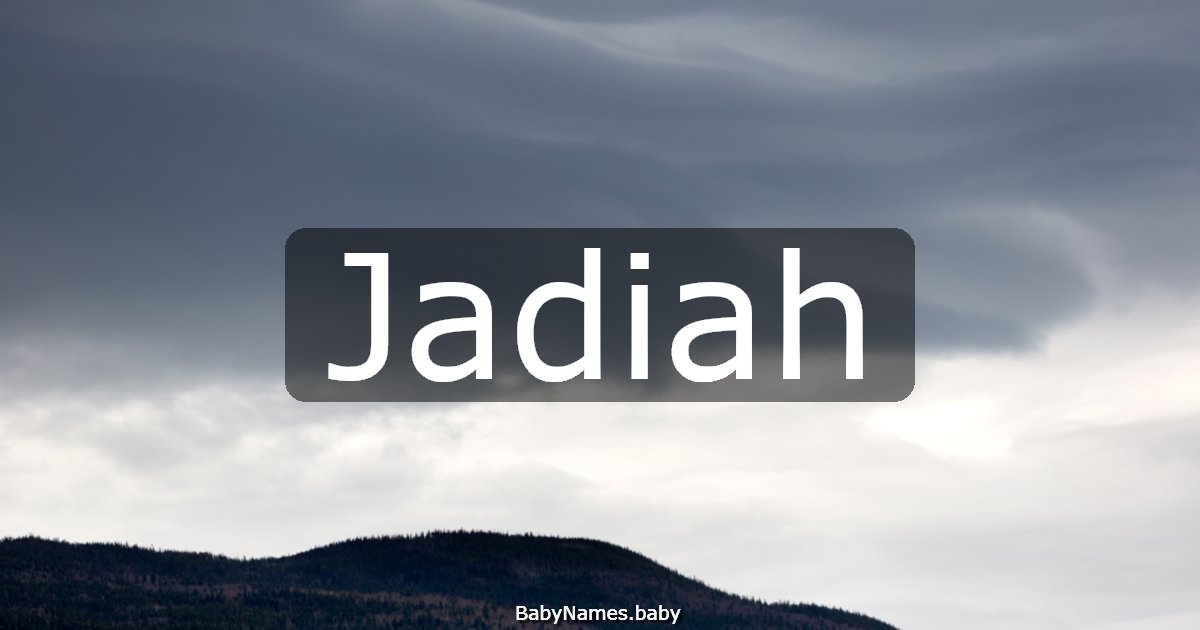 Jadiah