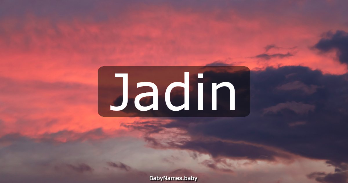 Jadin
