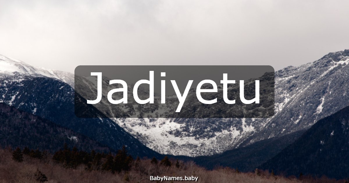 Jadiyetu