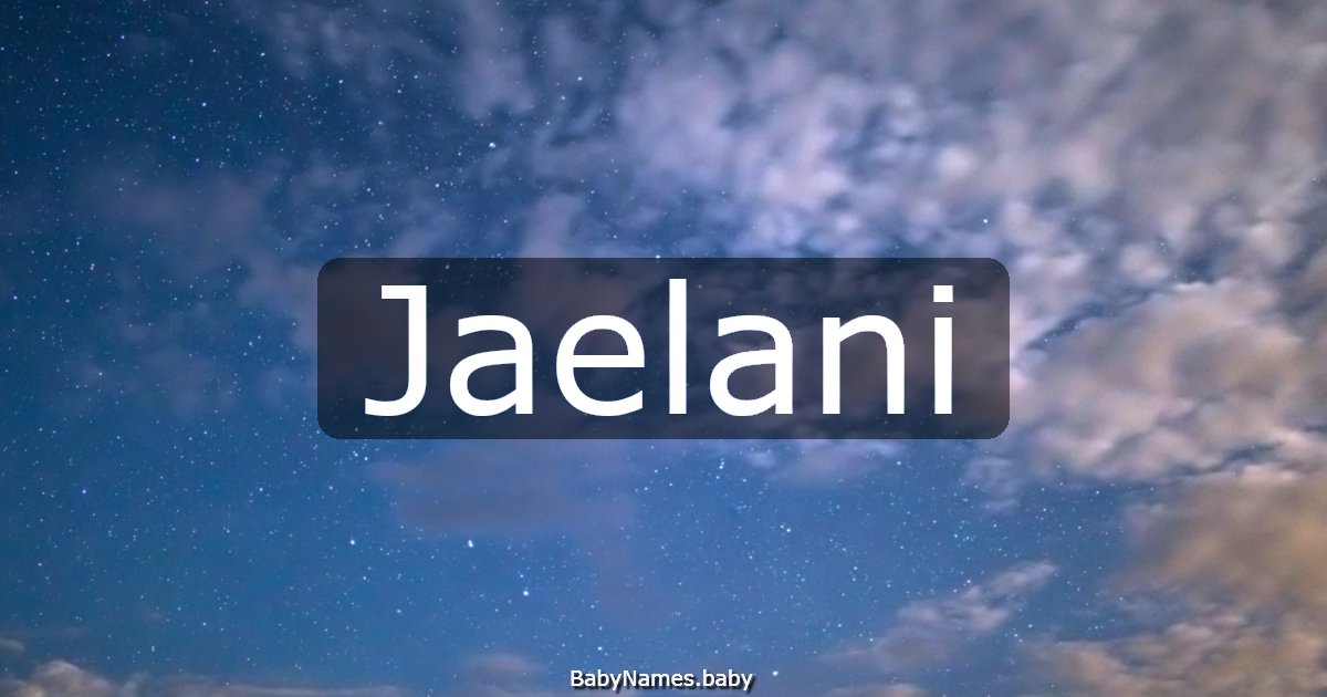 Jaelani