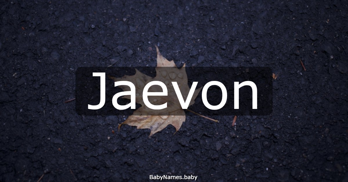 Jaevon