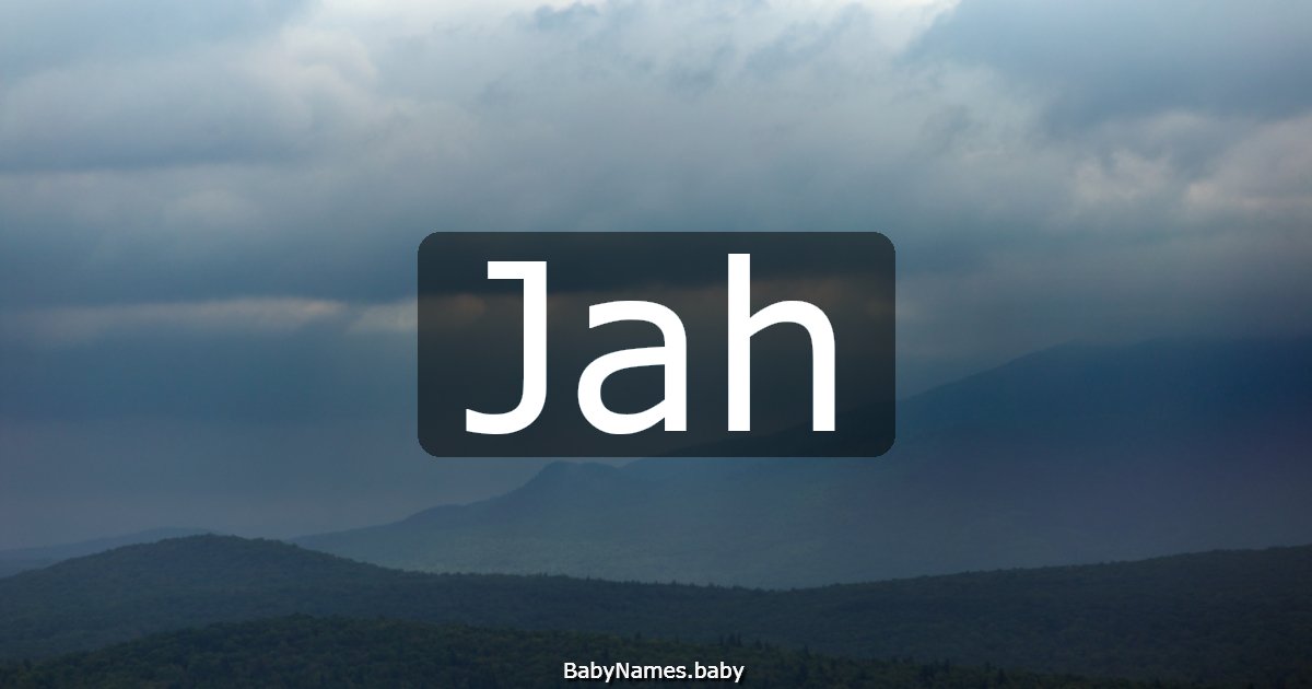 Jah