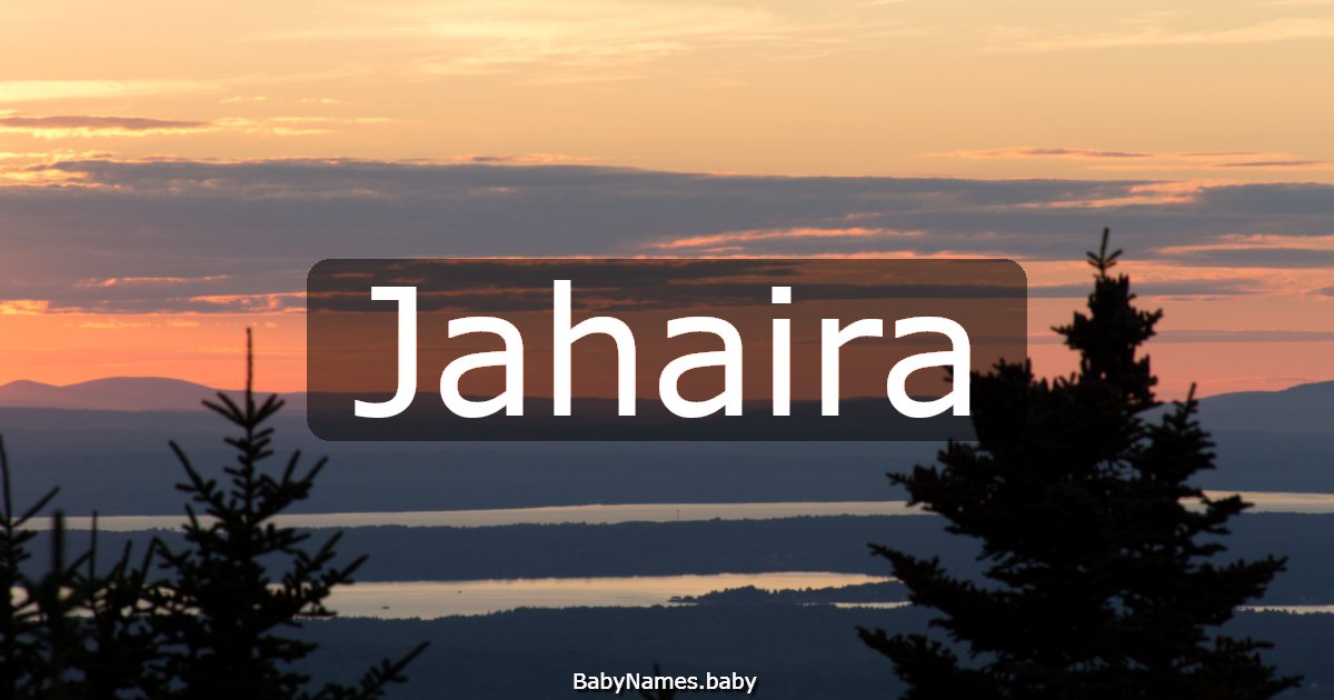 Jahaira