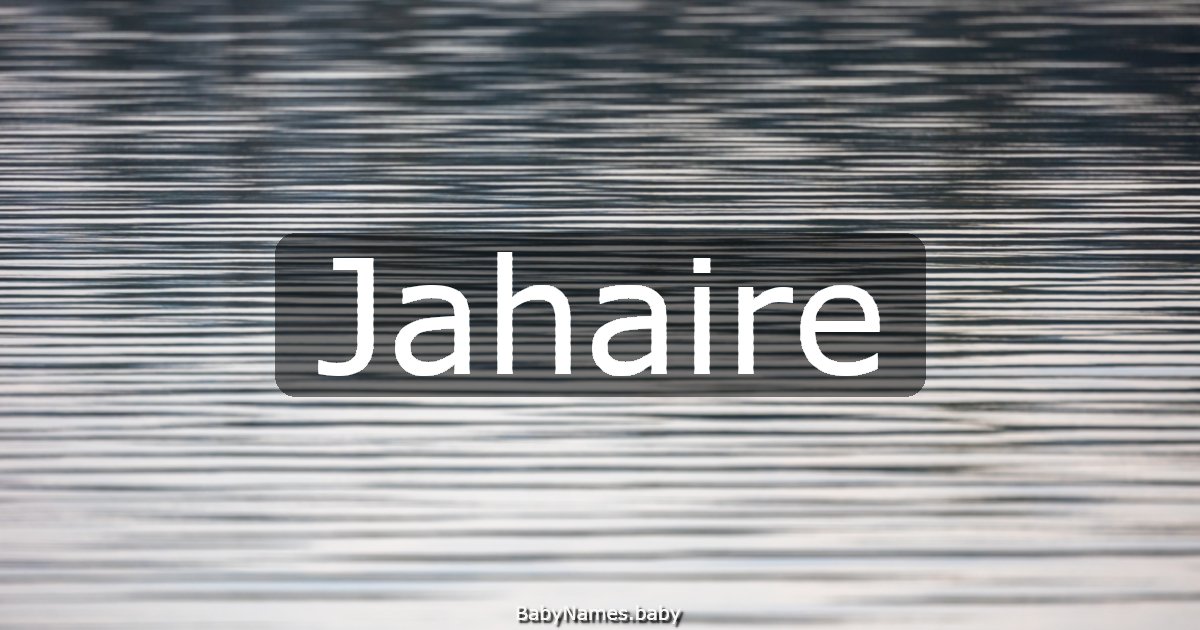 Jahaire