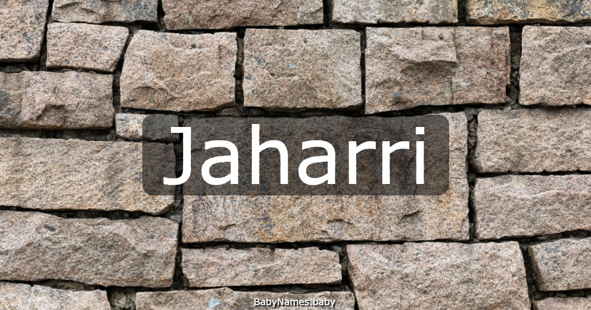 Jaharri