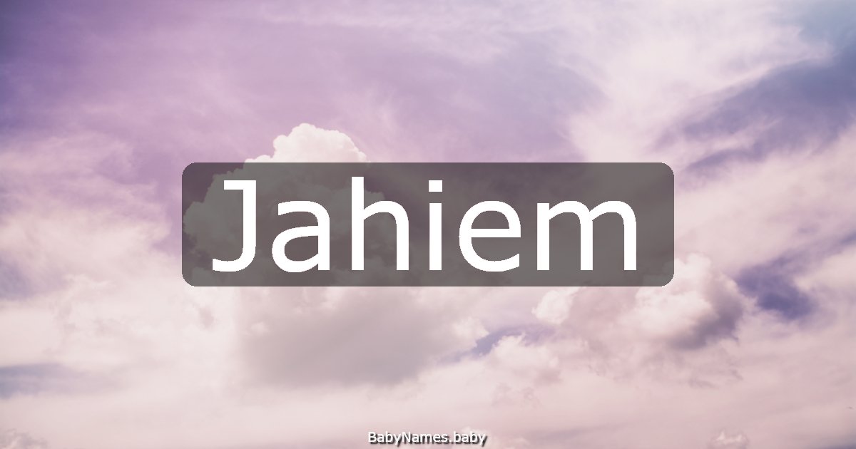 Jahiem