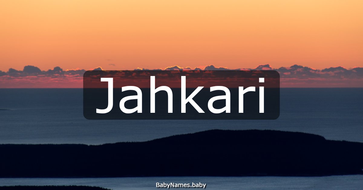 Jahkari