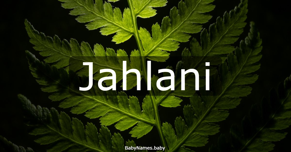Jahlani
