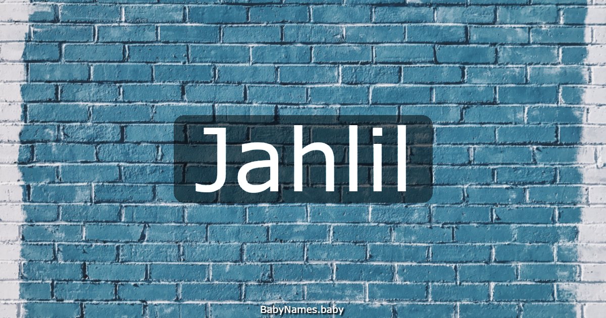 Jahlil