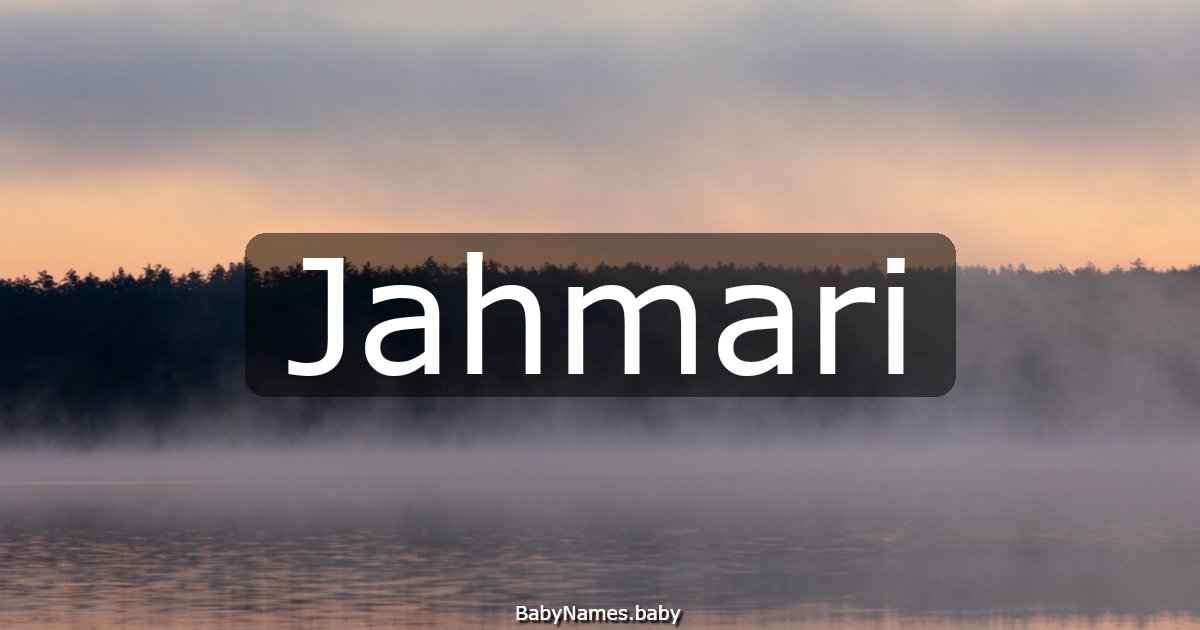 Jahmari