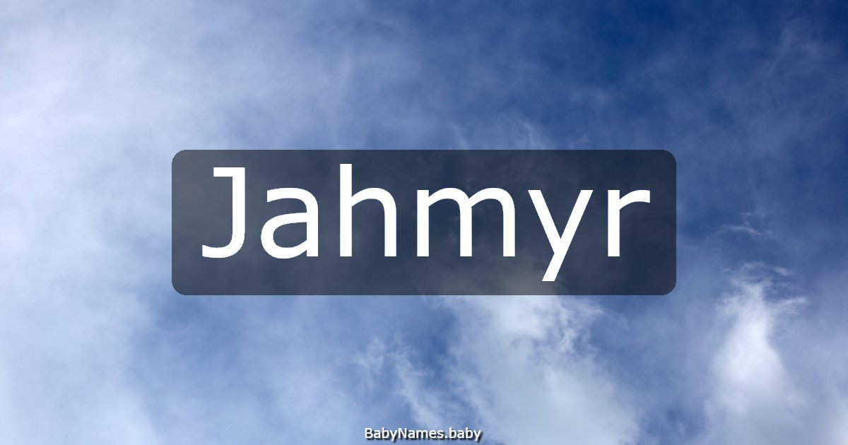 Jahmyr