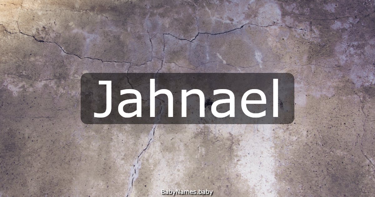 Jahnael