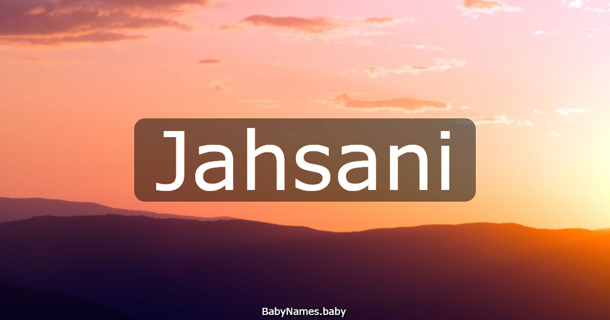 Jahsani