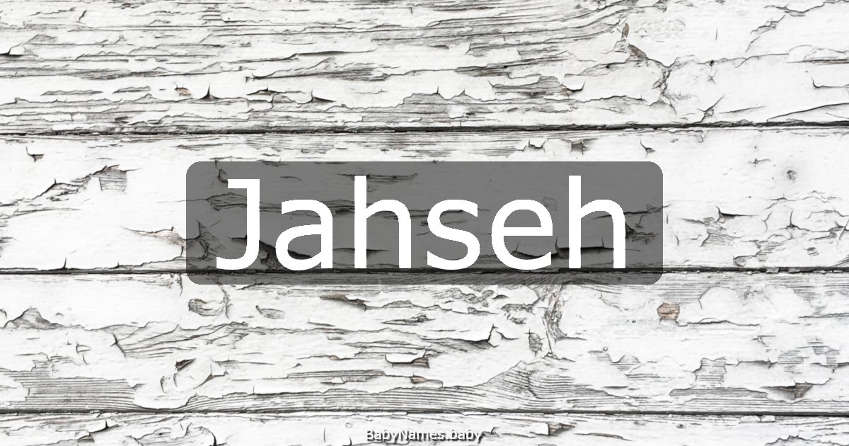 Jahseh